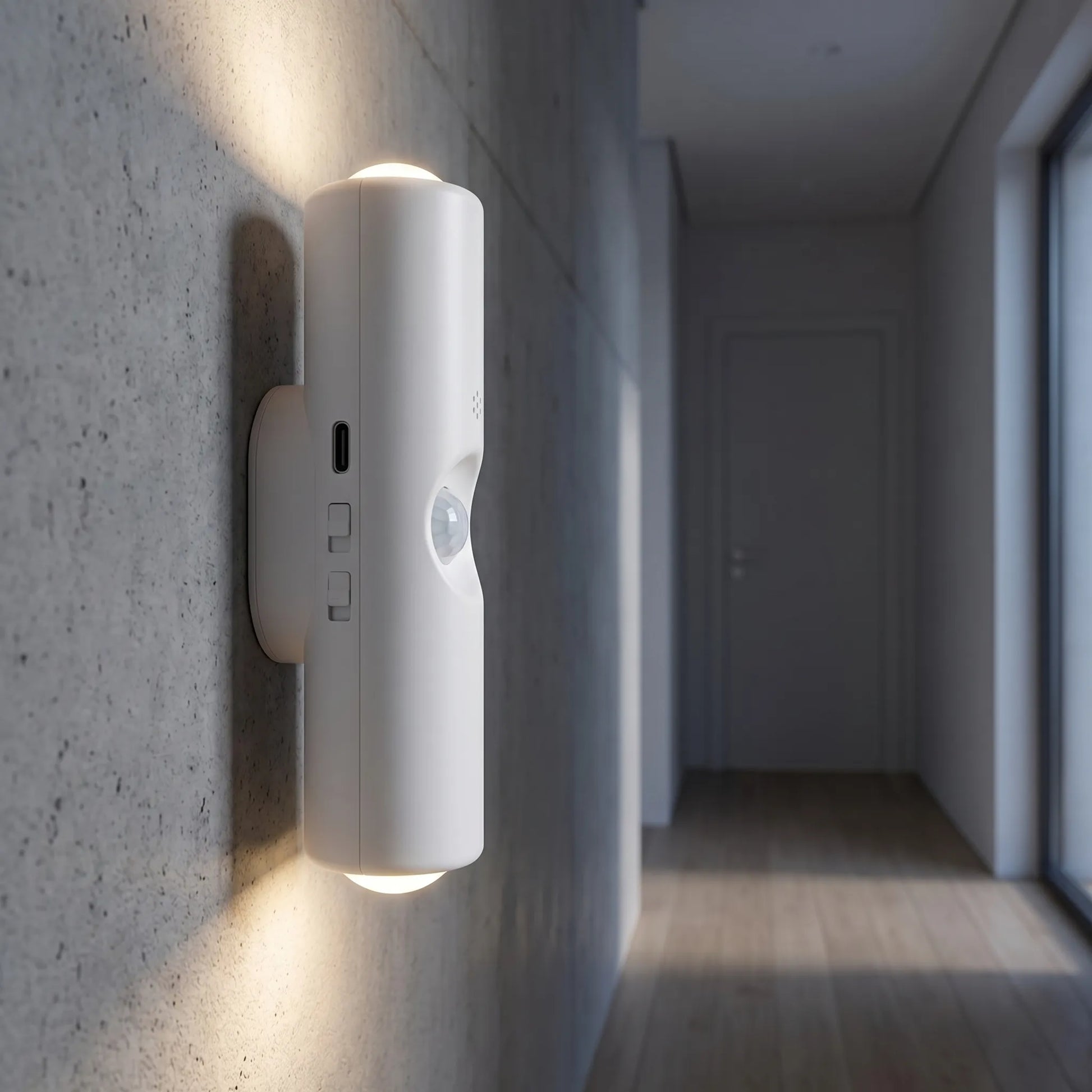 Lumivex - Rechargeable Double-Head Motion Sensor Light- Hands-Free Night Lighting