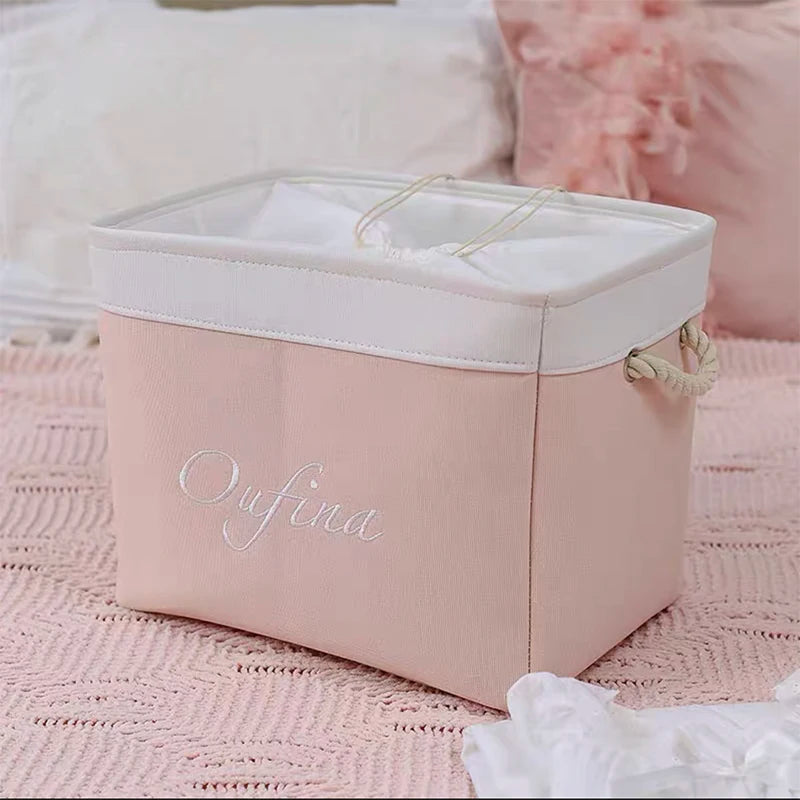Cloth Storage Baskets Laundry Hamper Foldable Kids Toy Storage Box Home Organizer Quilt Dirty Clothes Toy Basket with Lid