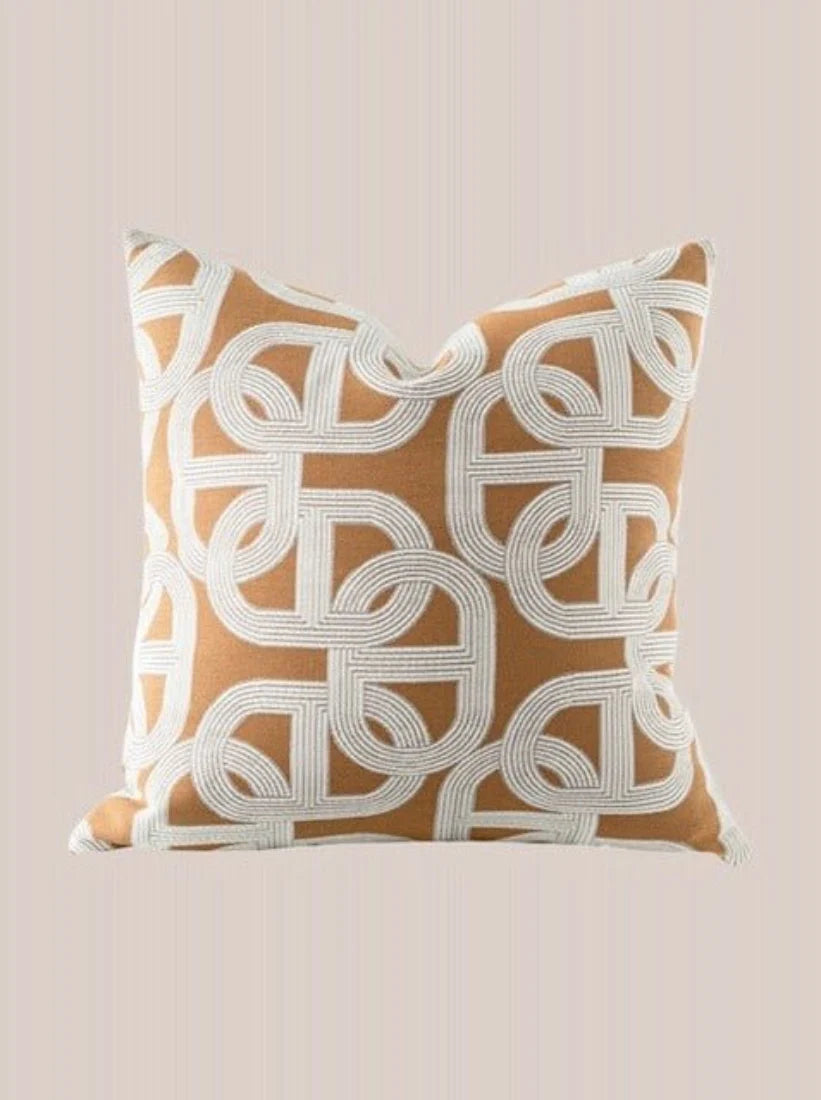 Safari Decorative Terracotta Throw Pillowcase, Earthy Tone Modern Fall Decors