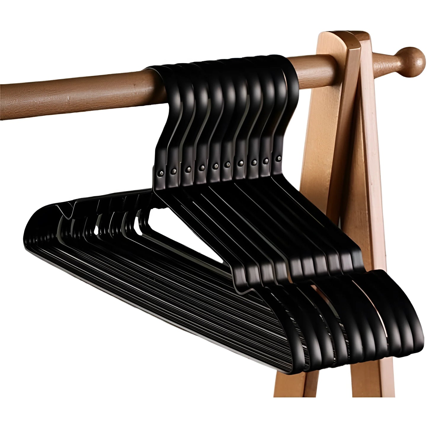 Space-Saving Aluminum Clothes Hangers – Heavy-Duty Set (10-Pack)