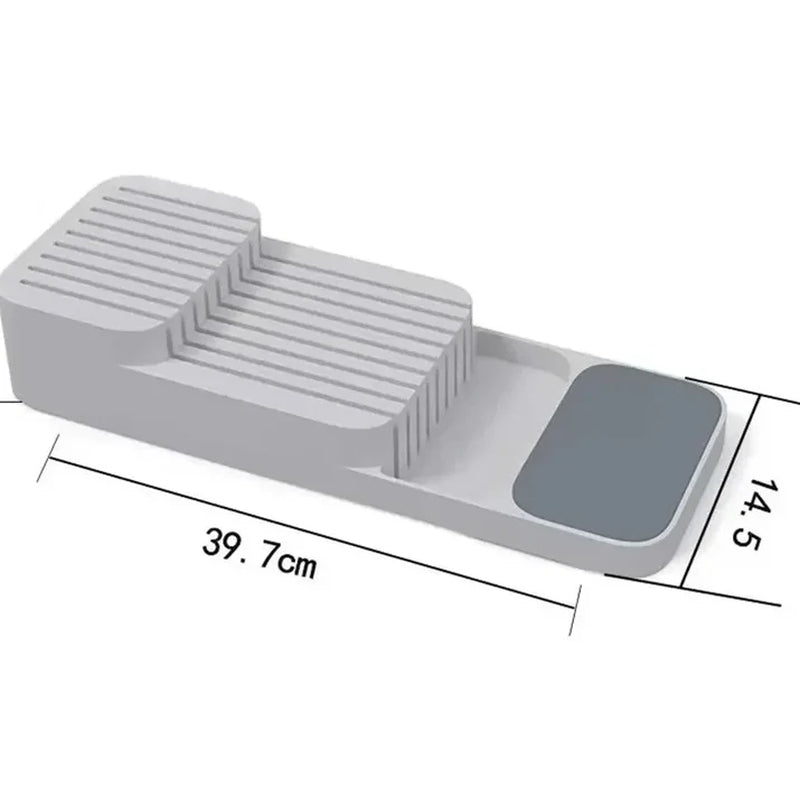 Drawer Knife Storage Box | In-Drawer Knife Organizer & Cutlery Holder for Kitchen