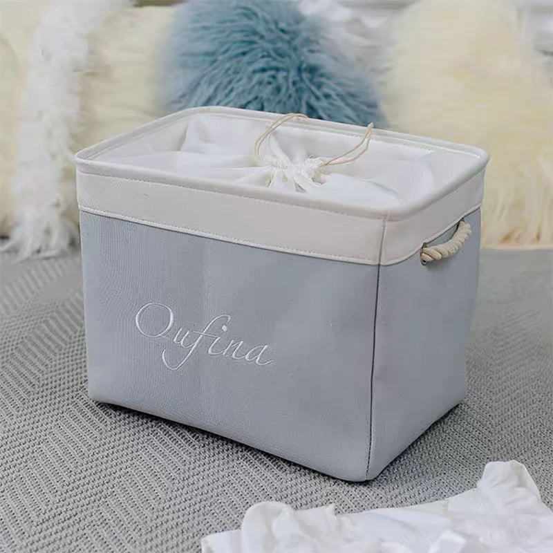 Cloth Storage Baskets Laundry Hamper Foldable Kids Toy Storage Box Home Organizer Quilt Dirty Clothes Toy Basket with Lid